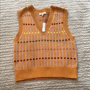 Madewell Multicolor V-Neck Sweater Vest